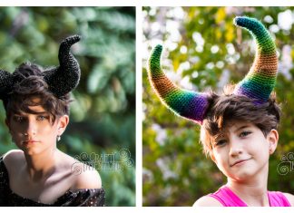 Wearable Villain Horns Set Crochet Patterns Wearable Villain Horns Set Crochet Patterns