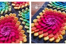 3D Petal Granny Square Crochet Pattern 3D Petal Granny Square Crochet Pattern