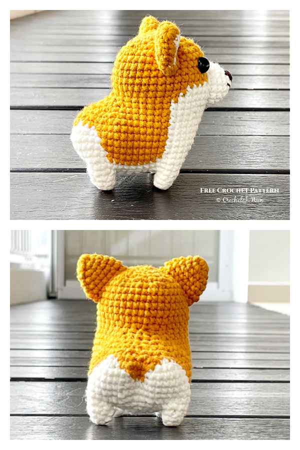 Amigurumi Corgi Dog Puppy Free Crochet Pattern