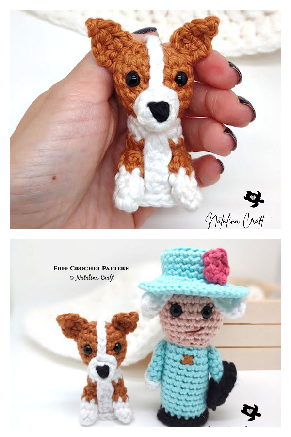 Amigurumi Tiny Corgi Dog Free Crochet Pattern