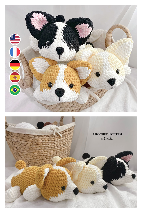 Amigurumi Corgi Dog Crochet Pattern