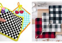 Checkered Potholder Free Crochet Patterns Checkered Potholder Free Crochet Pattern
