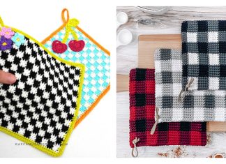 Checkered Potholder Free Crochet Patterns Checkered Potholder Free Crochet Pattern