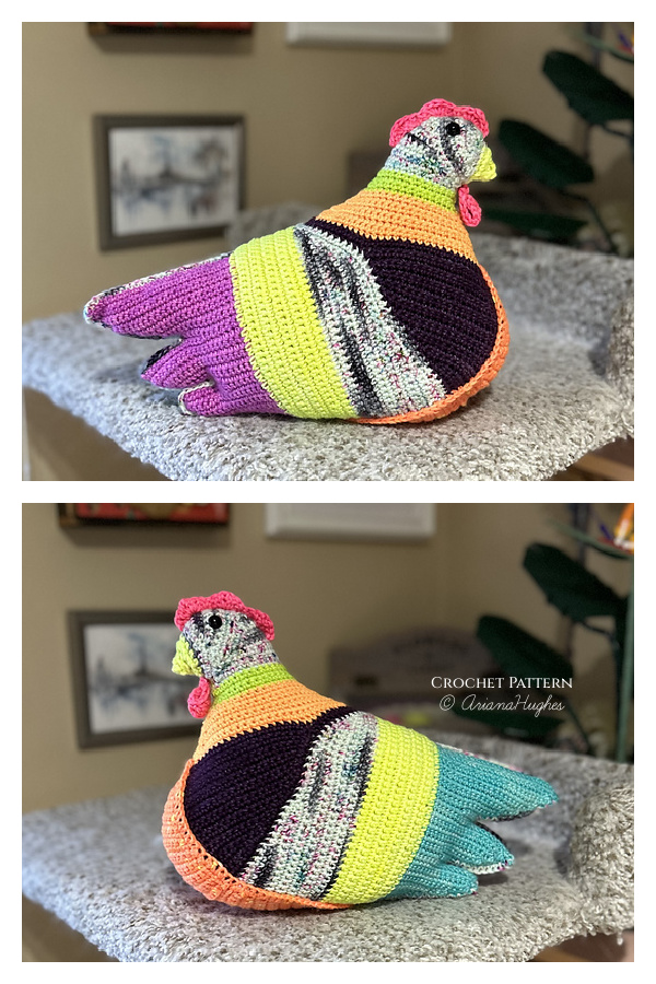 Emotional Support Chicken Crochet Pattern