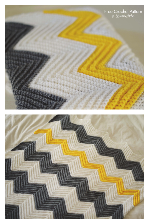 Chevron Afghan Free Crochet Pattern