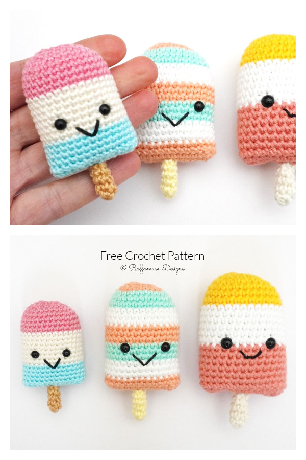 Ice Pop Amigurumi Free Crochet Pattern