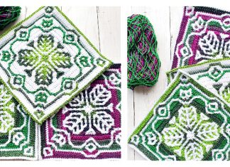 Mosaic Emerald Spray Square Free Crochet Pattern Mosaic Emerald Spray Square Free Crochet Pattern