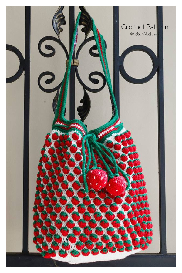 Strawberry Tote Bag Crochet Pattern