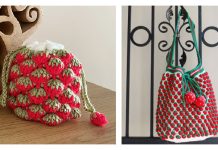 Popcorn Stitch Strawberry Bag Crochet Patterns Popcorn Stitch Strawberry Bag Crochet Patterns