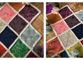 Scrappy Squares Blanket Free Crochet Pattern Scrappy Squares Blanket Free Crochet Pattern