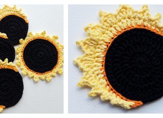 Solar Eclipse Coaster Free Crochet Patterns Solar Eclipse Coaster Free Crochet Patterns