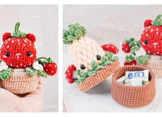Strawberry Pot Crochet Pattern Strawberry Pot Crochet Pattern