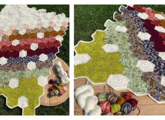 Summer Fade Hexie Blanket Free Crochet Pattern Summer Fade Hexie Blanket Free Crochet Pattern