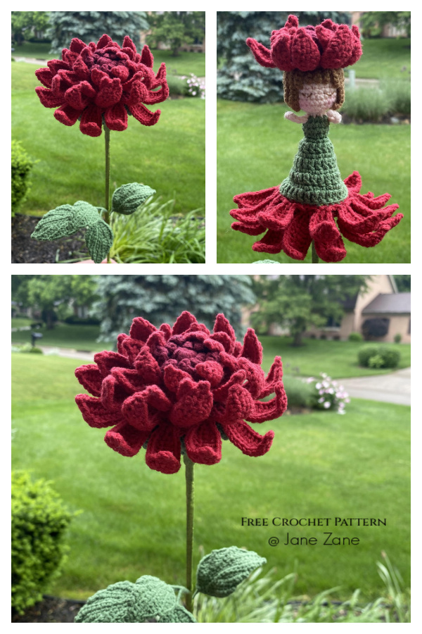 Amigurumi Reversible Dahlia Fairy Free Crochet Patterns