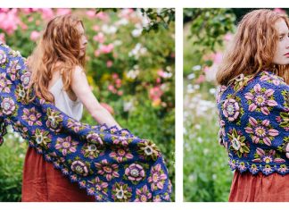 Climbing Rose Wrap Crochet Pattern Climbing Rose Wrap Crochet Pattern