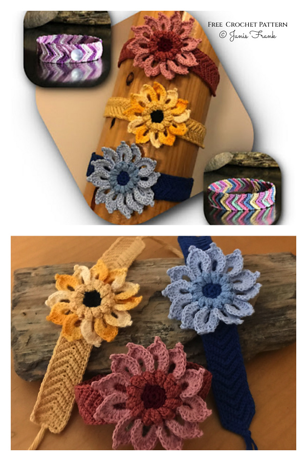 Flower & Friendship Bracelet Free Crochet Pattern