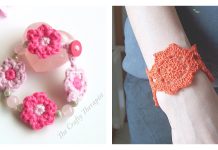 Flower Bracelet Free Crochet Patterns Flower Bracelet Free Crochet Patterns