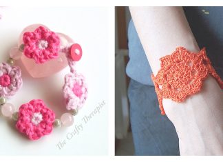 Flower Bracelet Free Crochet Patterns Flower Bracelet Free Crochet Patterns