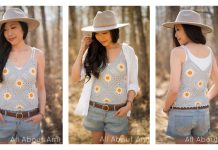 Breezy Days Daisy Tank Top Free Crochet Pattern Granny Square Camesole Summer Top Free Crochet Pattern