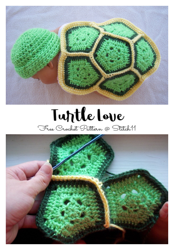 Little Turtle Prop Set Free Crochet Patterns