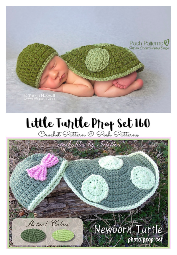 Little Turtle Prop Set Crochet Pattern