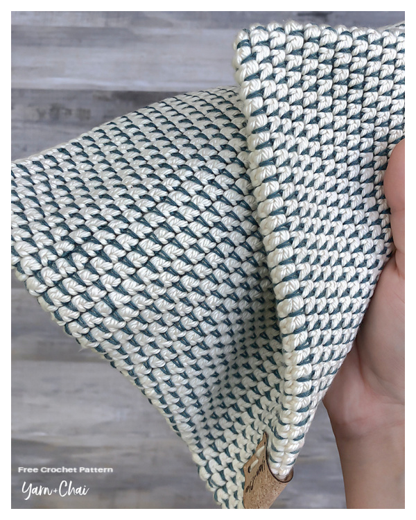 Mosaic Pot Holder Free Crochet Pattern