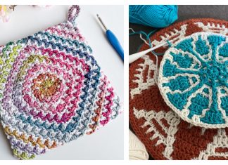 Mosaic Pot Holder Free Crochet Patterns Mosaic Pot Holder Free Crochet Patterns