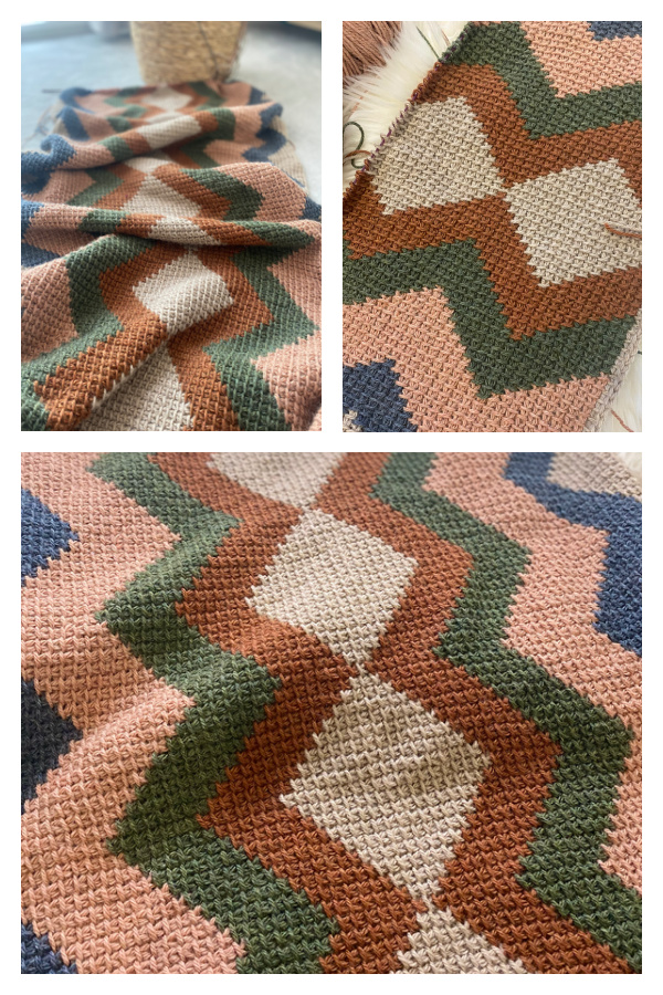 Tunisian Caesar Wrap Free Crochet Pattern