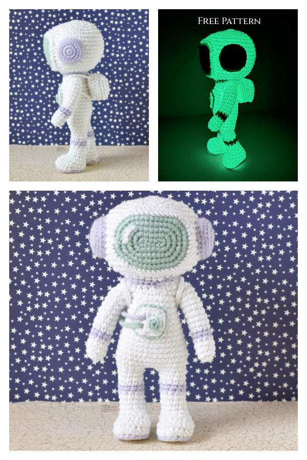 Amigurumi Glow in the Dark Astronaut Free Crochet Pattern