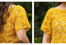Lace Daisy Tee Top Free Crochet Pattern + Video Lace Daisy Tee Top Free Crochet Pattern + Video