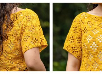 Lace Daisy Tee Top Free Crochet Pattern + Video Lace Daisy Tee Top Free Crochet Pattern + Video