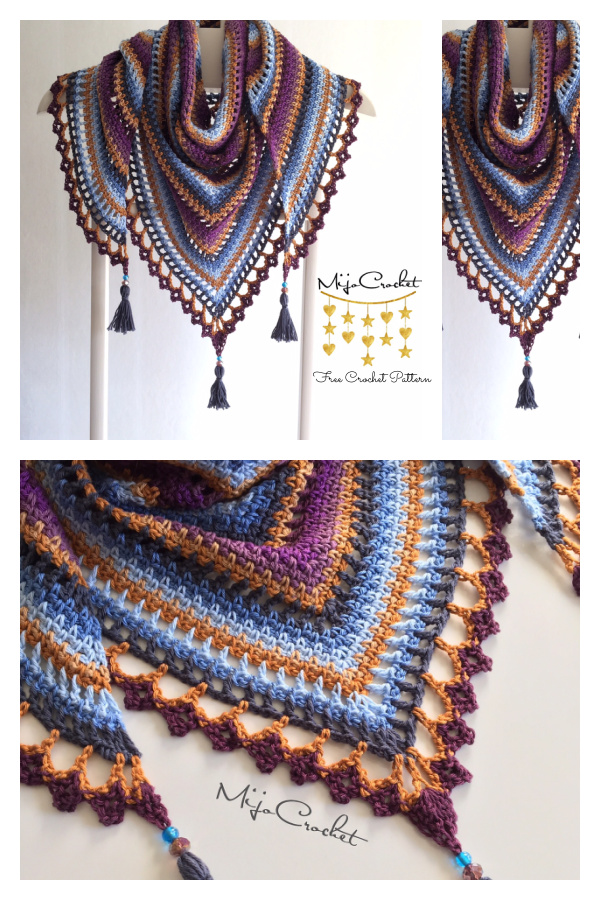 Taiga Shawl Free Crochet Pattern