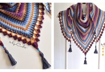 Taiga Shawl Free Crochet Pattern Taiga Shawl Free Crochet Pattern