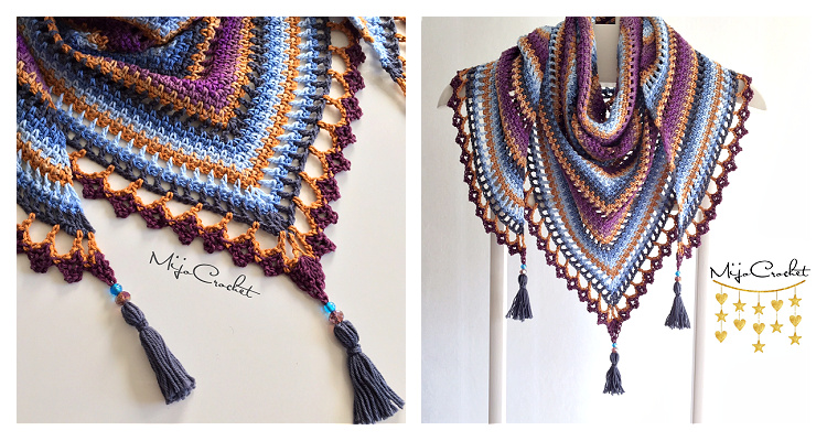 Taiga Shawl Free Crochet Pattern - DIY Magazine