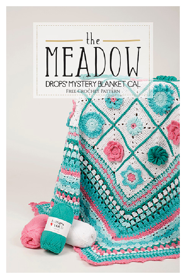 The Meadow Mystery Blanket Free Crochet Pattern