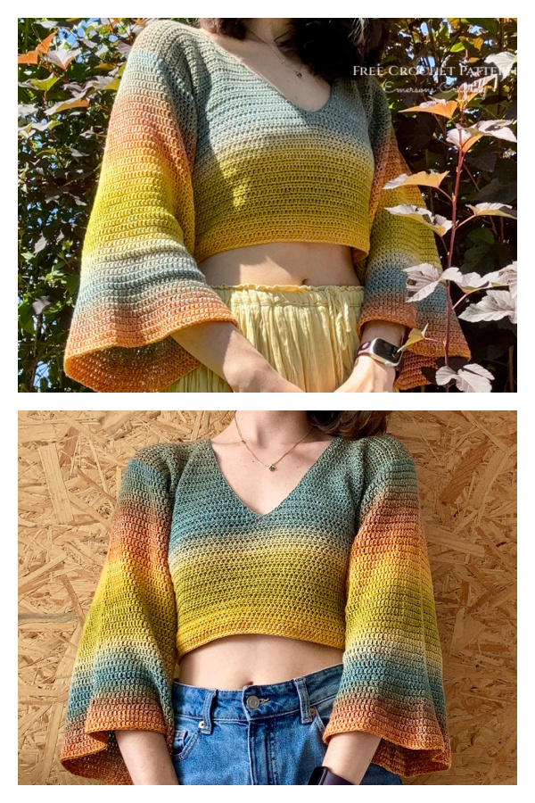 Dahlia Top Sweater Crochet Pattern