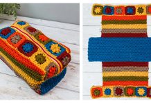 One Piece Granny Makeup Bag Free Crochet Pattern One Piece Granny Makeup Bag Free Crochet Pattern Video Tutorial