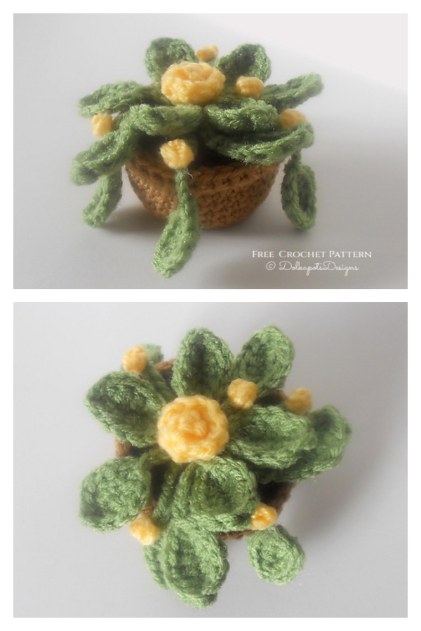 Potted Flower Plant Free Crochet Pattern