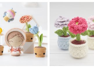 Potted Flowers Crochet Patterns Potted Flowers Crochet Patterns