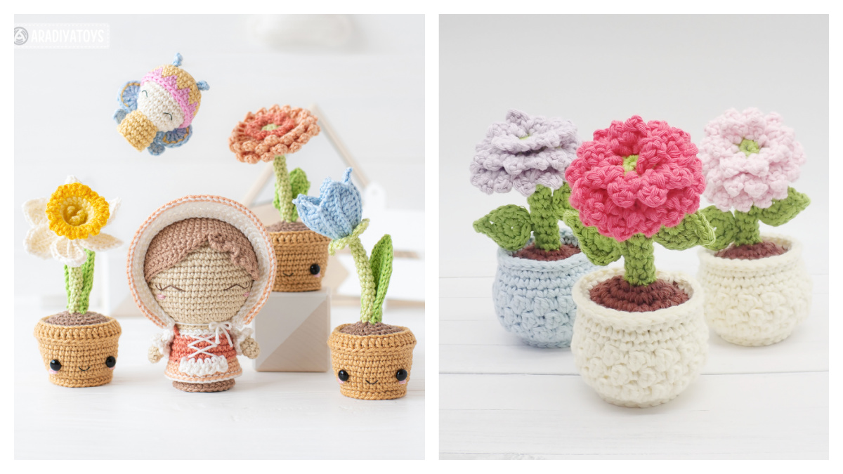 Potted Flowers Crochet Patterns - DIY Magazine