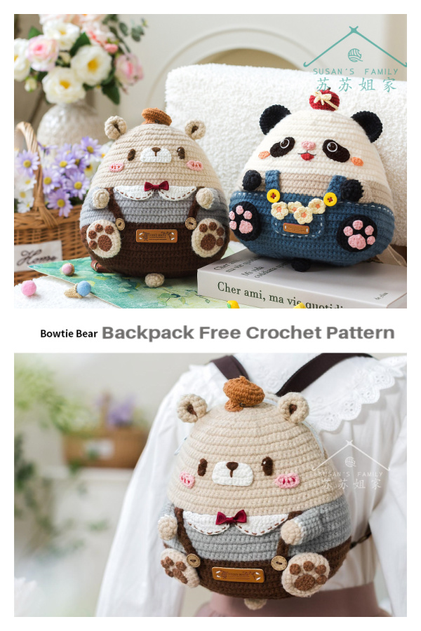 Cute Boy Backpack Free Crochet Pattern +
Video