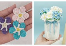 Forget-Me-Not Flower Crochet Patterns Forget-Me-Not Flower Crochet Patterns