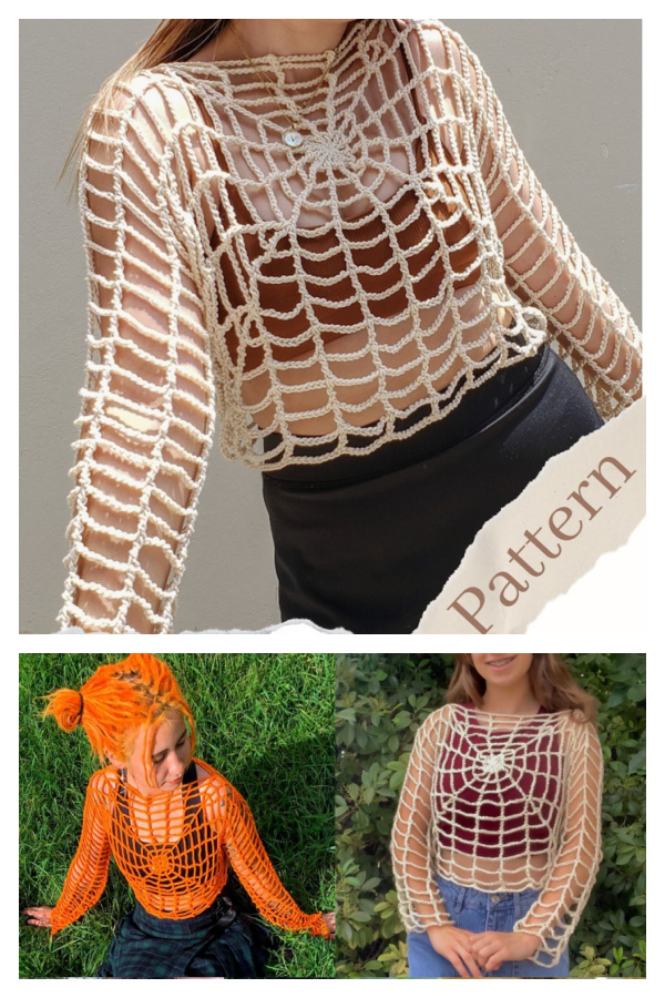 Halloweb Top Crochet Patterns