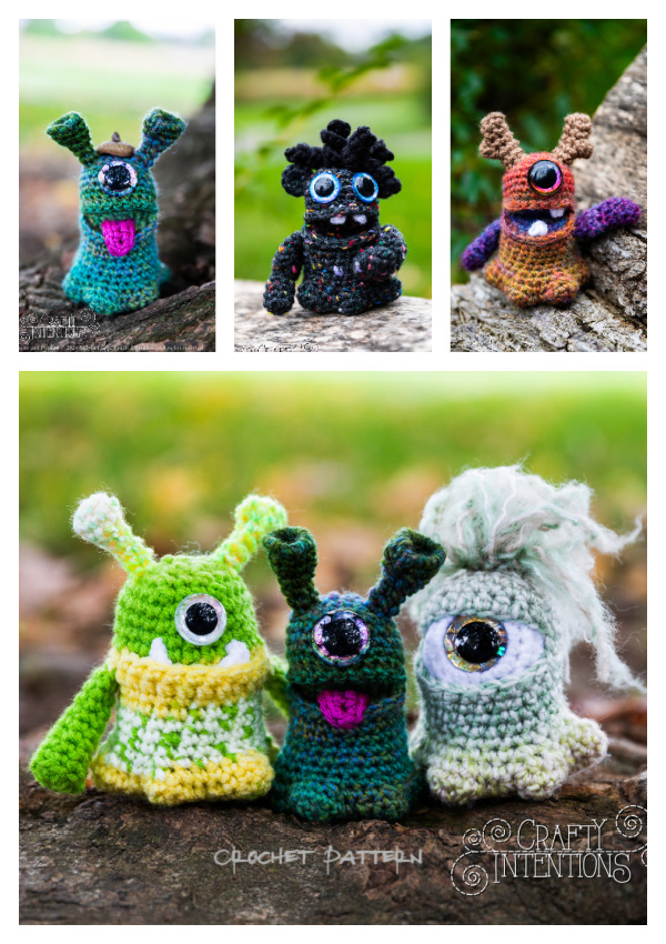 Small Blob Monster Amigurumi Crochet Pattern