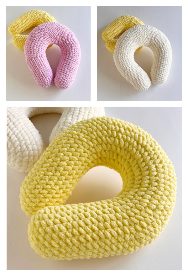 Simple Neck Pillow (3 sizes) Crochet Patterns