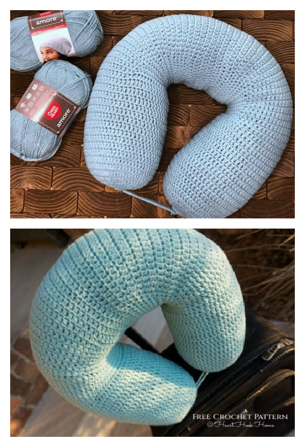 Travel Neck Pillow FREE Crochet Pattern