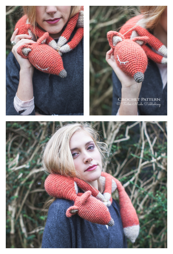 Travel Fox Neck Pillow Crochet Pattern