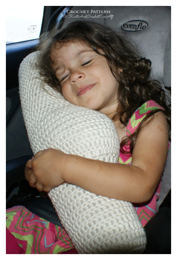 Seat Belt Travel Pillow Crochet Pattern