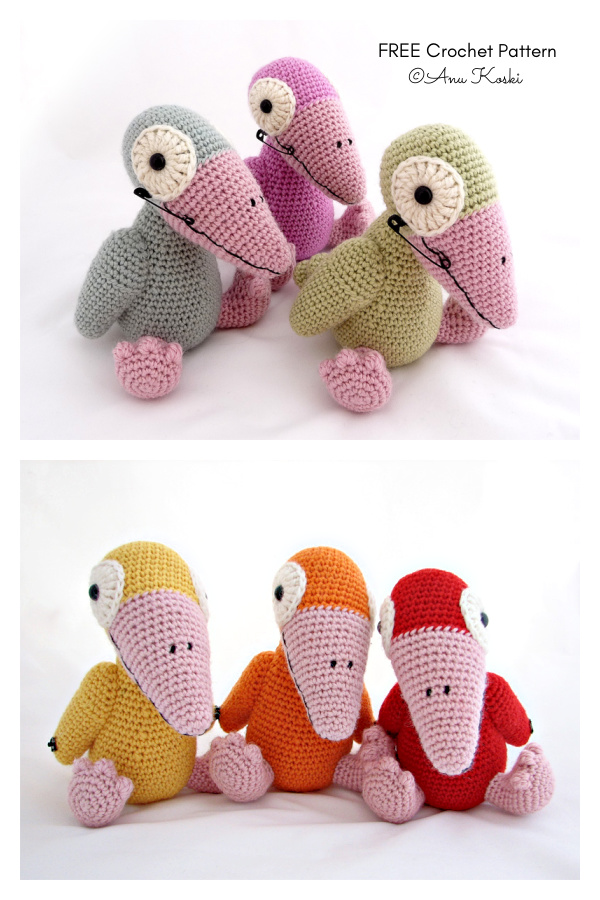Crochet JAZZ Crow Amigurumi Free Patterns