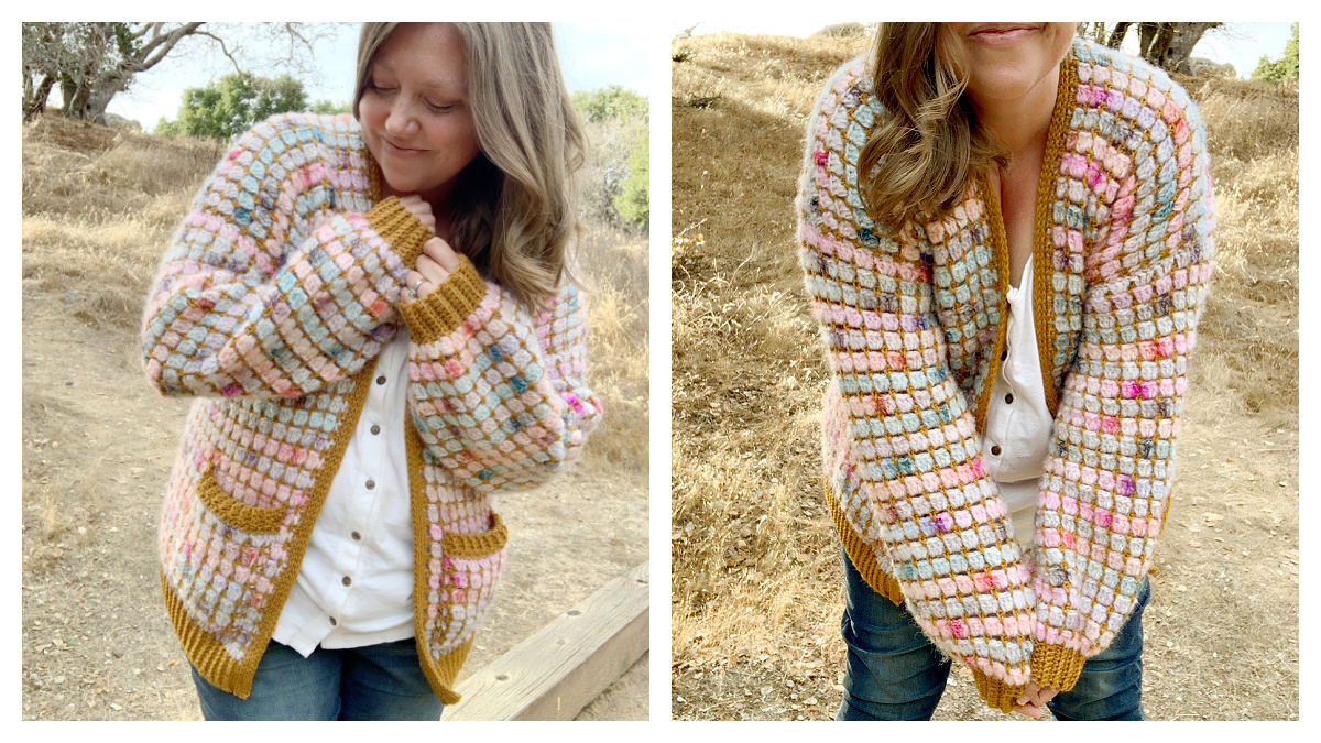 Colorful Magnus Cardigan Free Crochet Pattern DIY Magazine